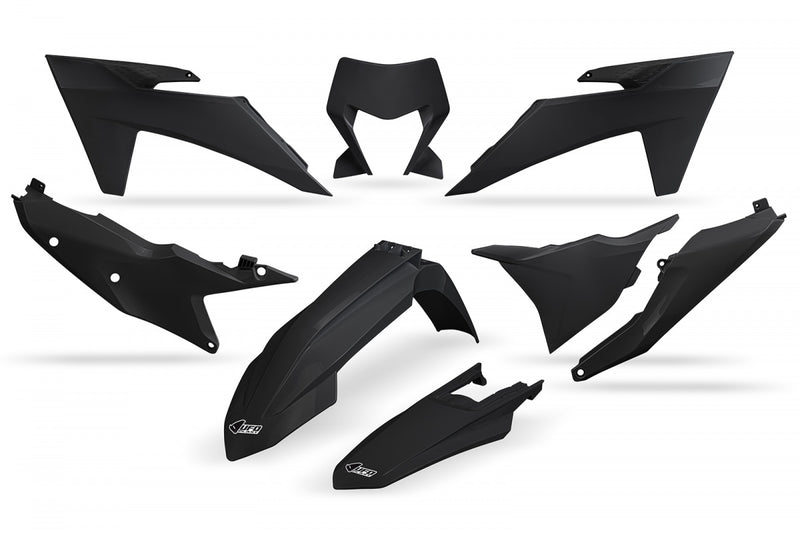 UFO Plasticset Zwart KTM 150 EXC/250 EXC