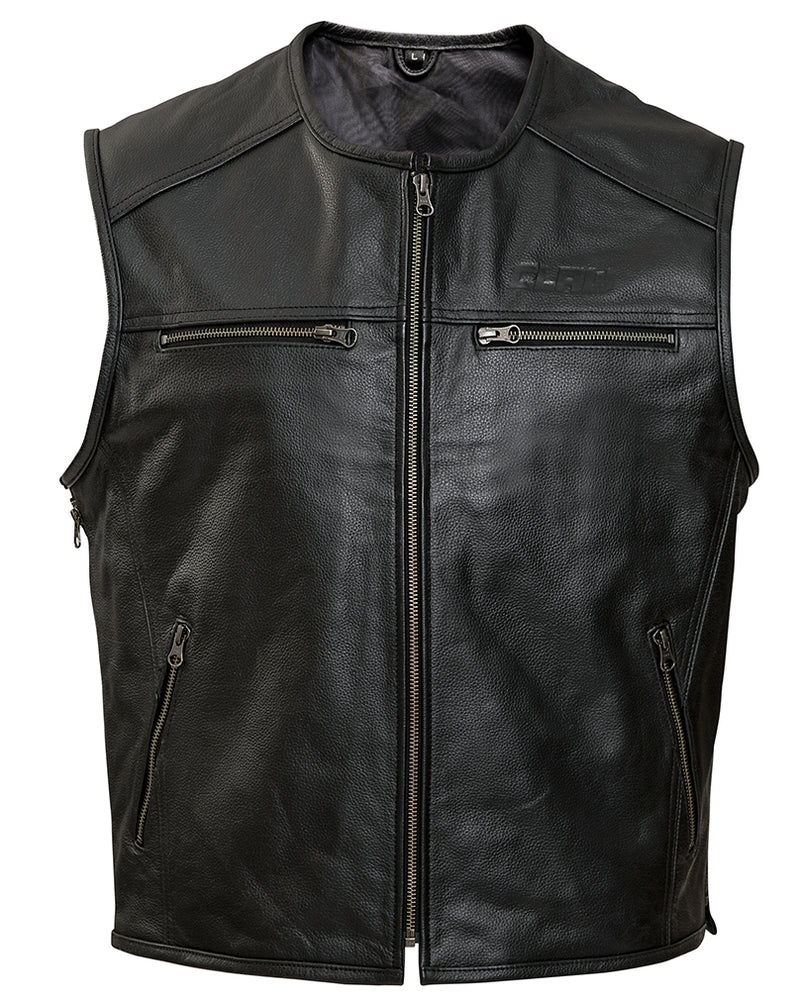CLAW Brandon leather vest black