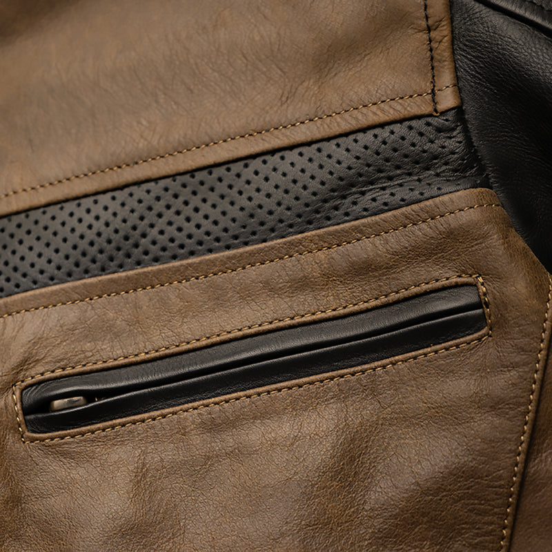 CLAW Ray leather jacket Black/Brown