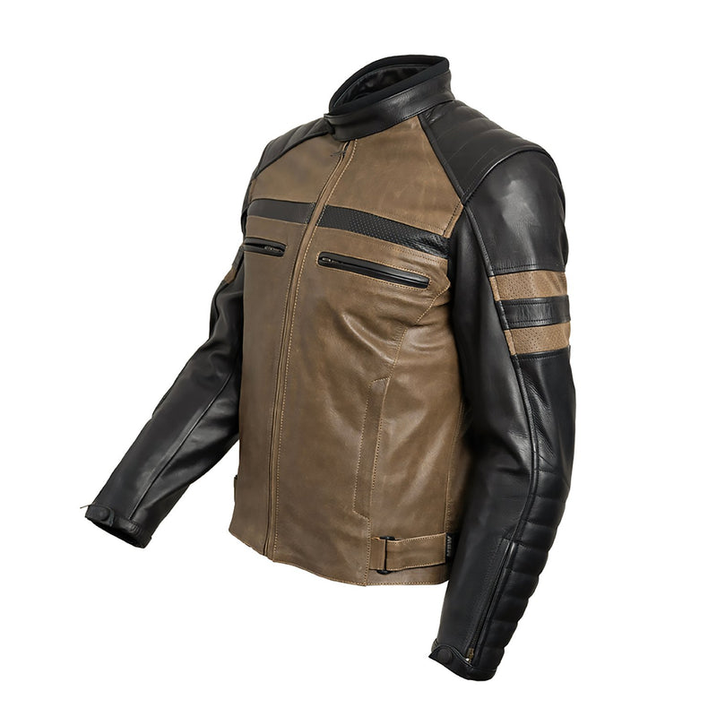 CLAW Ray leather jacket Black/Brown