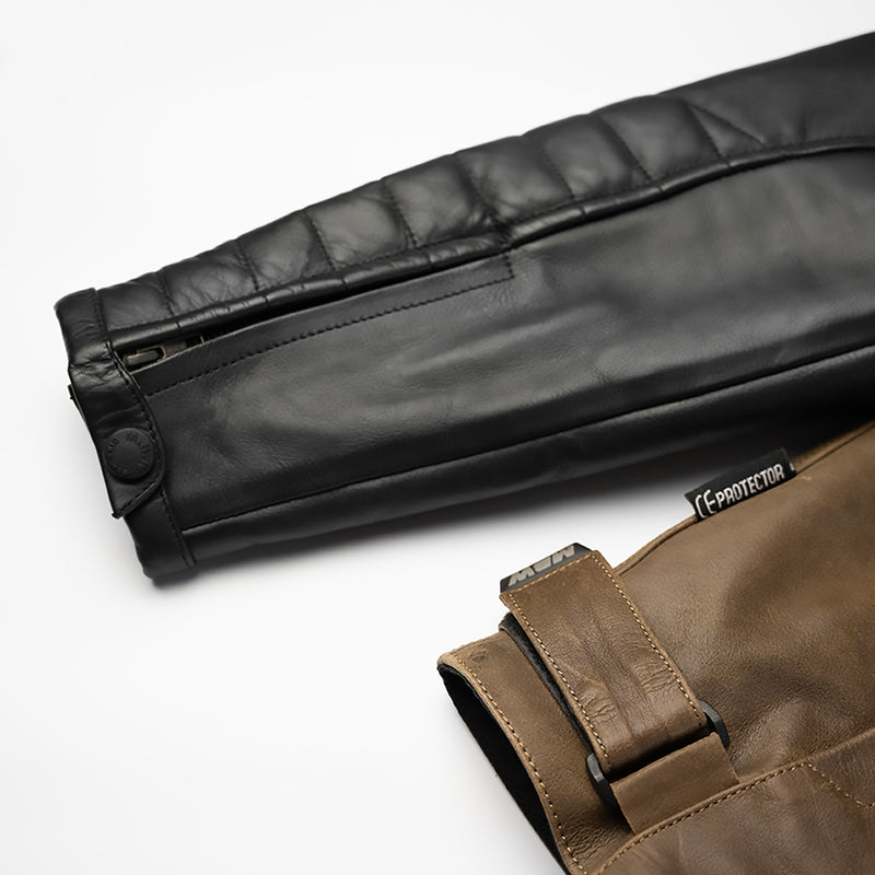 CLAW Ray leather jacket Black/Brown