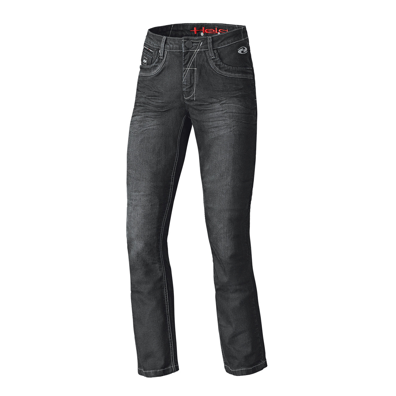 Crane Stretch Motorjeans Black