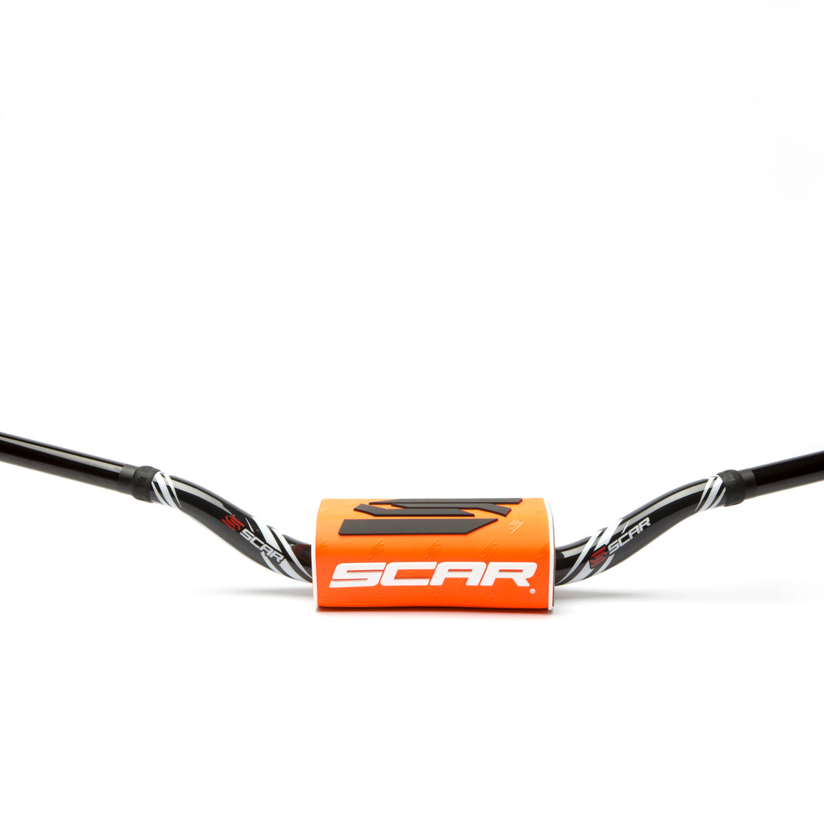 Scar O² Stuur Ø28,6 mm RC Stuur zwart, Stuurkussen oranje