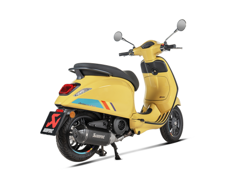 Akrapovic Slip-On Line Einddemper RVS Zwart Vespa Primavera 125 2024-2025