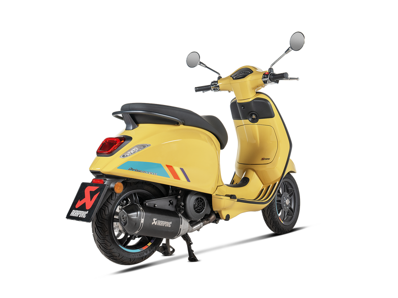 Akrapovic Slip-On Line Einddemper RVS Zwart Vespa Primavera 125 2024-2025, productfoto 3