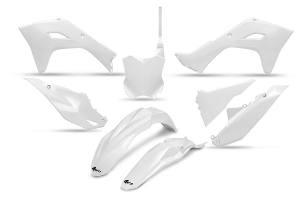 UFO Plasticset Wit Kawasaki KX250F/KX450F 2024-2026
