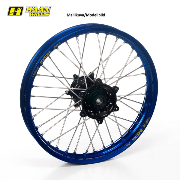 Haan Komplettrad 21x1,85 Yamaha Tenere 700 2019-2021 Nabe schwarz, Felge blau