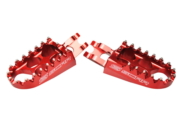Scar Voetsteunen Kawasaki/Honda 2002-2025 Rood