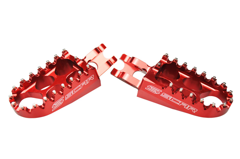 Scar Voetsteunen Kawasaki/Honda 2002-2025 Rood