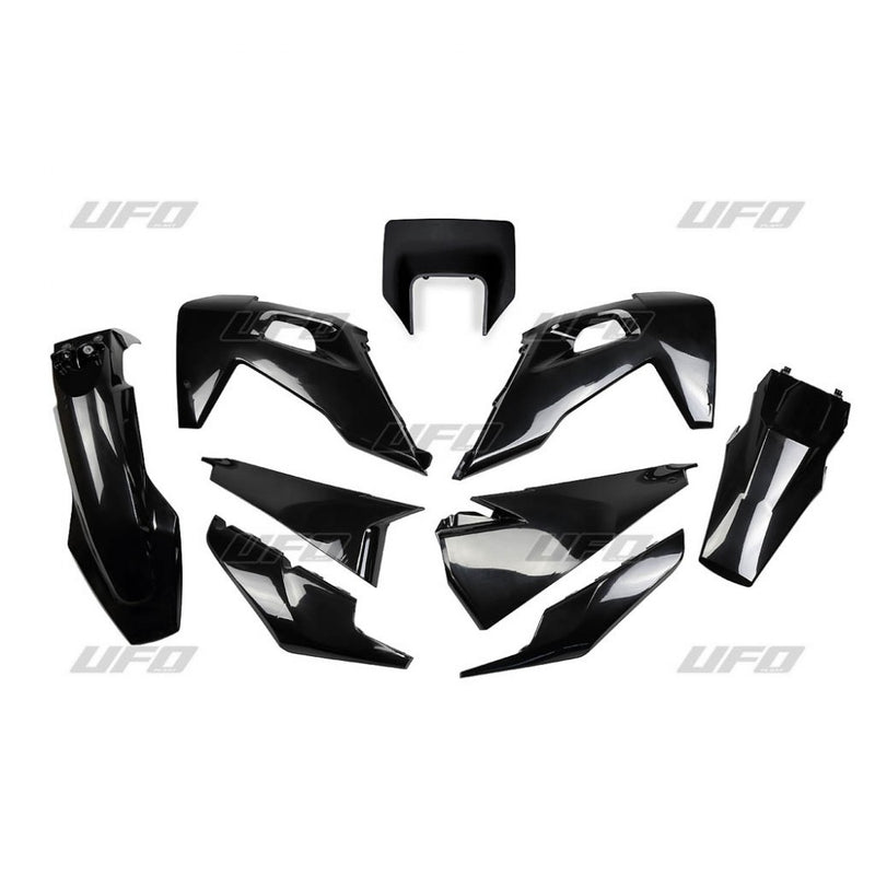UFO Plasticset Zwart HUSQVARNA FE250/FE350