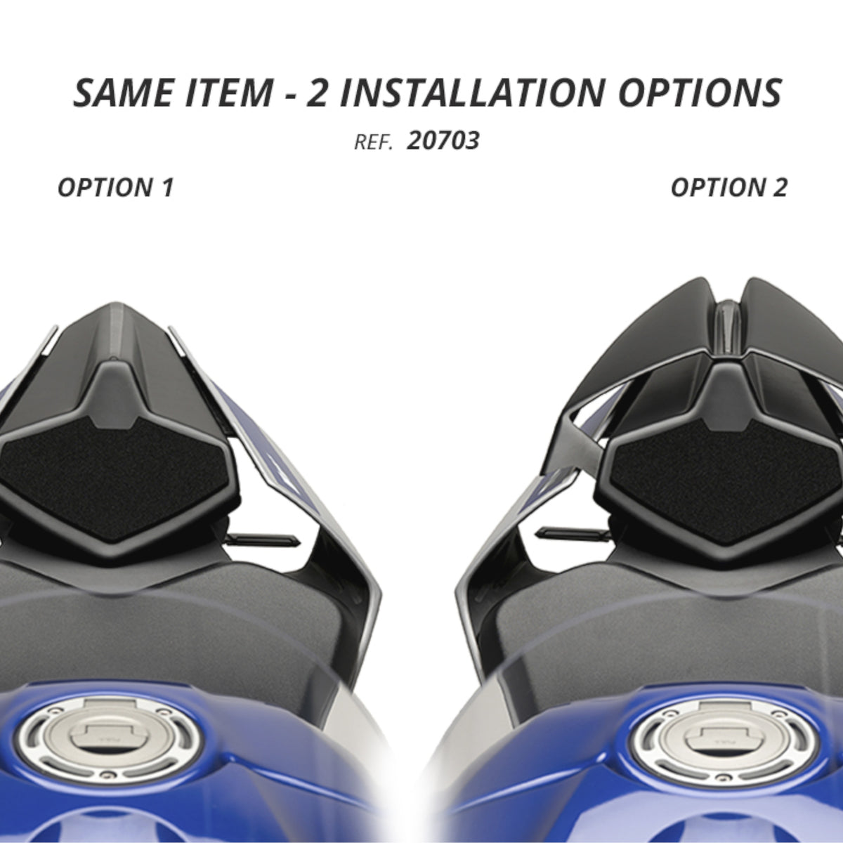 Puig Zadelkap Yamaha YZF-R1/M (2020-2021) mat zwart