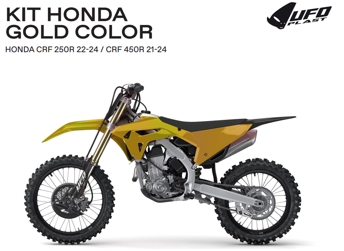 UFO Plasticset Zwart HONDA CRF250R/CRF450R