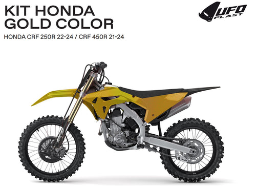 UFO Kunststoffkit Schwarz Honda CRF250R/CRF450R 2021-2024
