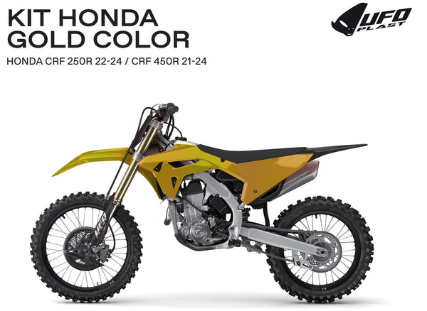 UFO Plasticset Zwart Honda CRF250R/CRF450R 2021-2024