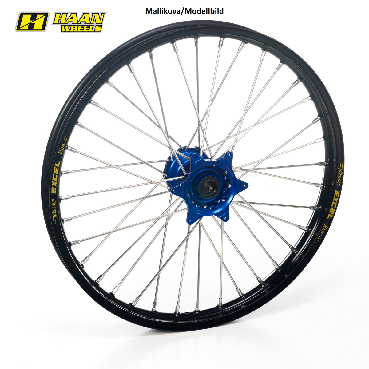 Haan Compleet Wiel 21x1,60 KTM SX/SX-F 2015-2025 Naaf blauw, Velg zwart