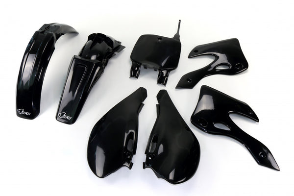 UFO Plasticset Zwart Kawasaki KX125/KX250 2000-2002