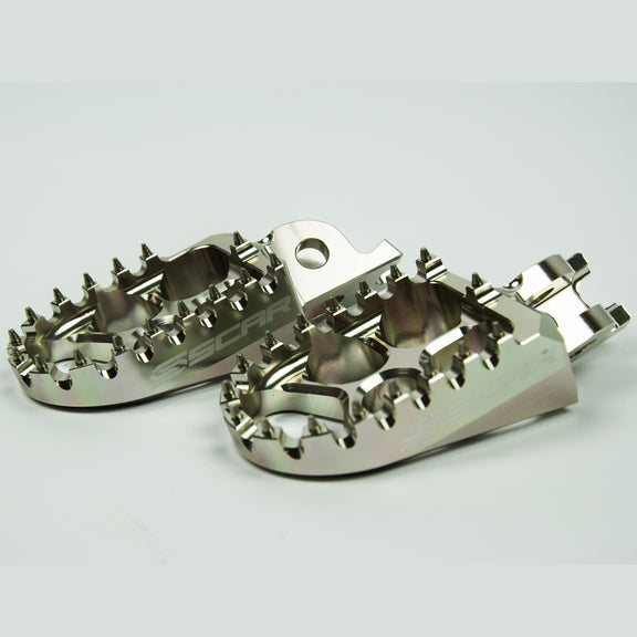 Scar Evolution Voetsteunen Honda/Kawasaki 2002-2025 Titanium