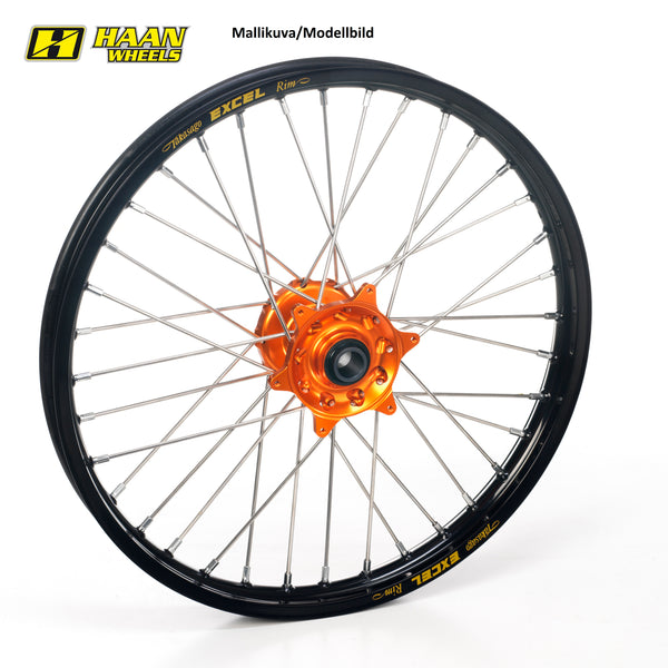 Haan Compleet Wiel Voor 21x1,60 KTM SX/SX-F EXC/F 2015-2026 Naaf oranje, Velg zwart