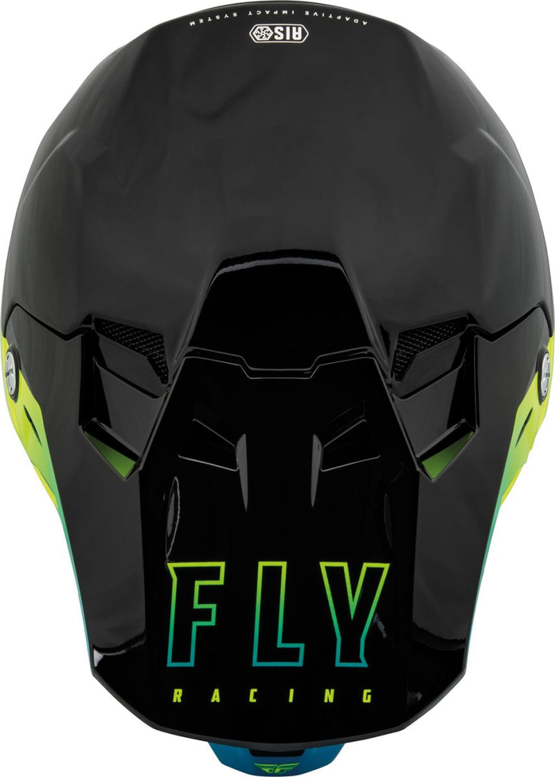 Fly Helmet Formula CC Centrum Zwart Blauw Geel