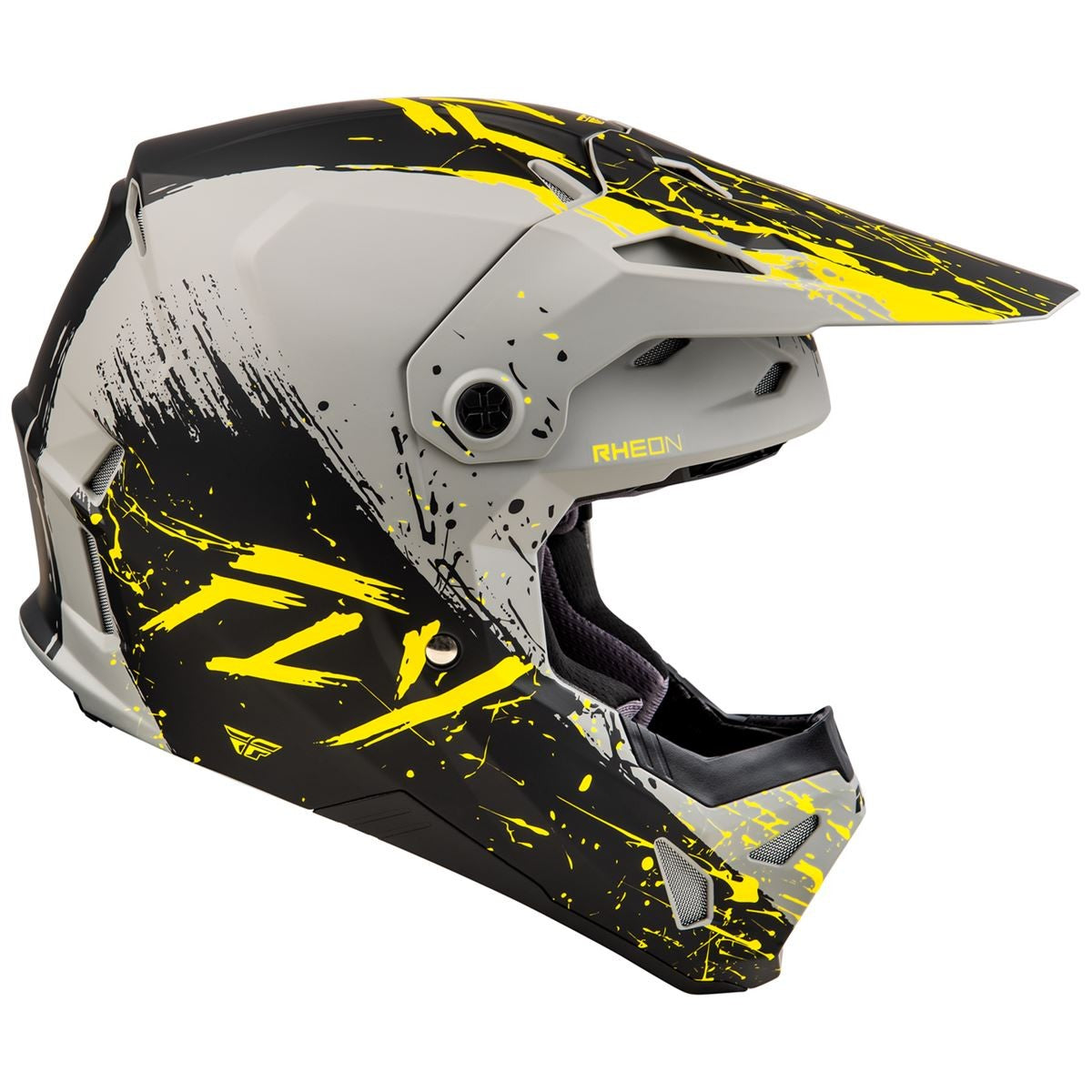 Fly Helmet Formula CP Manic Matt Zwart Geel