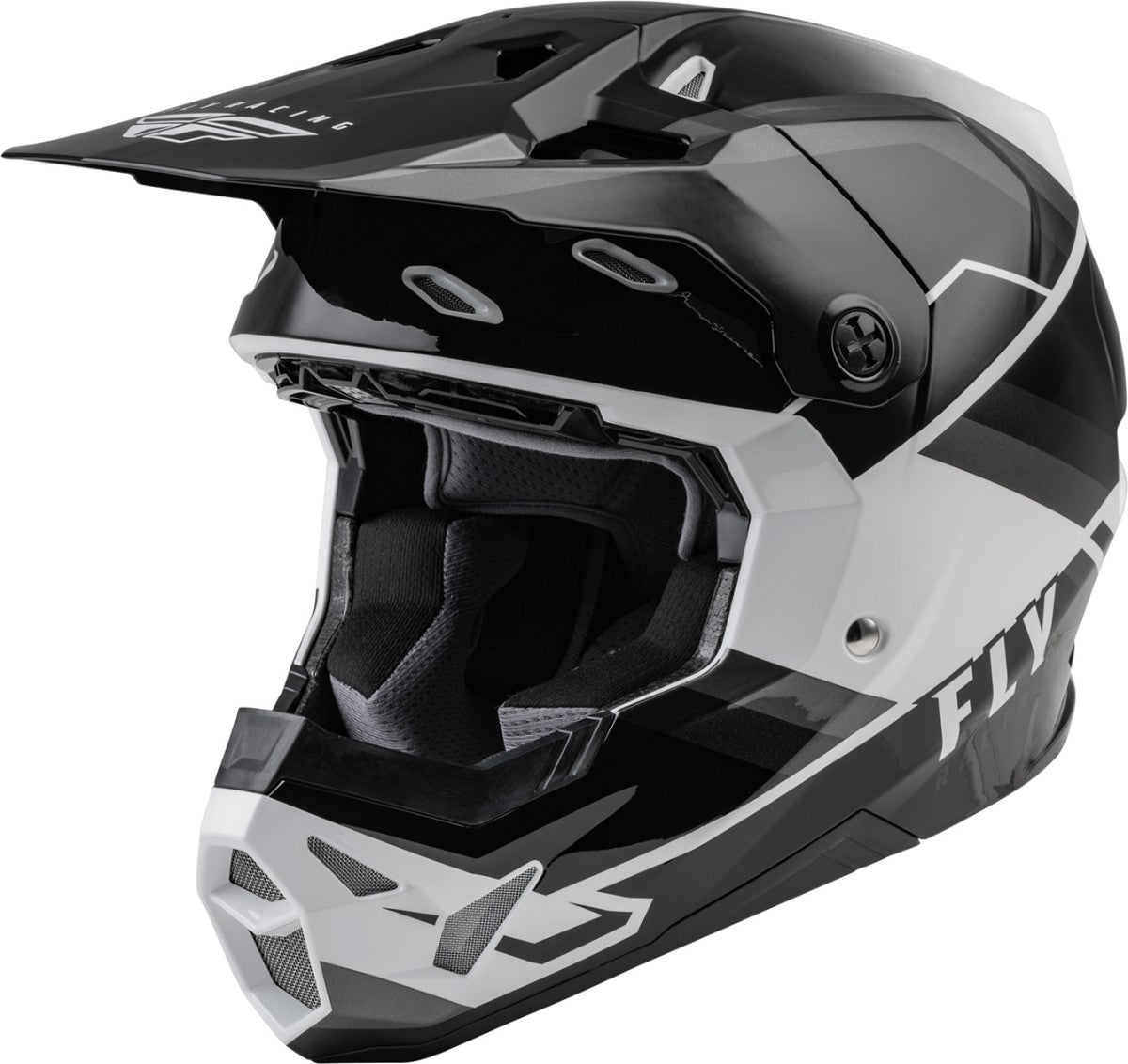 Fly Helmet Formula CP Rush Grijs Zwart Wit