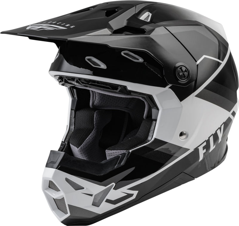Fly Helmet Formula CP Rush Grijs Zwart Wit