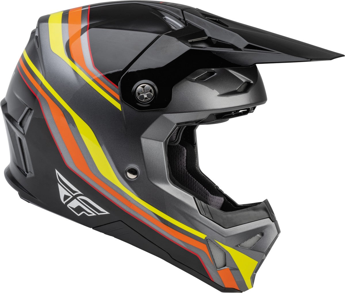 Fly Helmet Formula CP S.E. Speeder Zwart Geel Rood