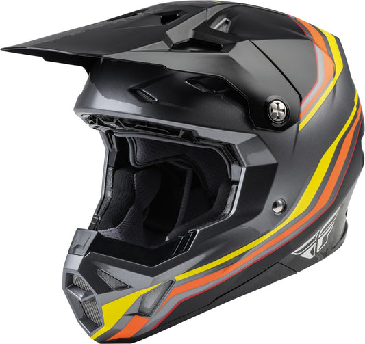 Fly Helmet Formula CP S.E. Speeder Zwart Geel Rood