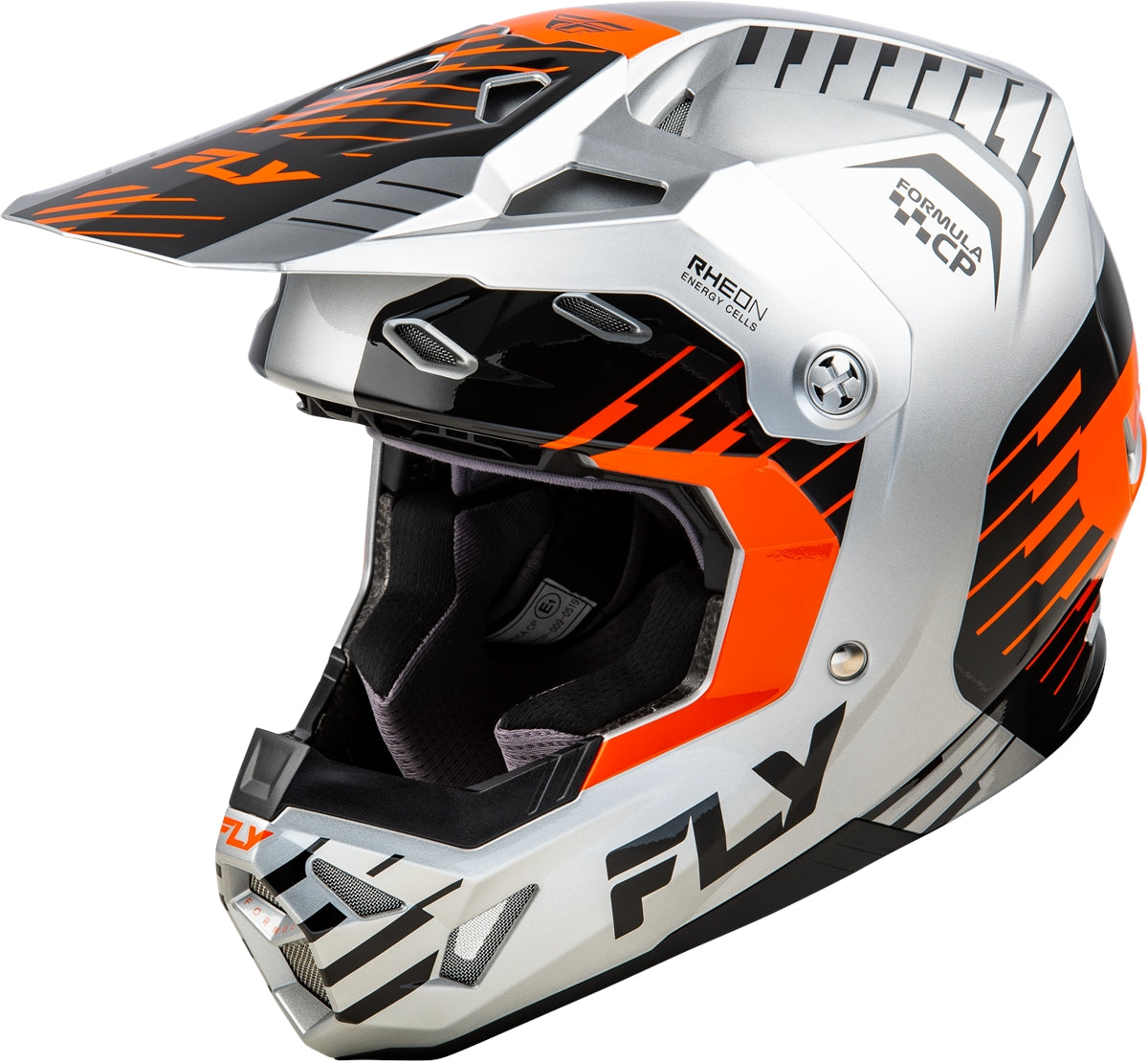 Fliegenhelm Formula CP Slice Grau Orange Schwarz