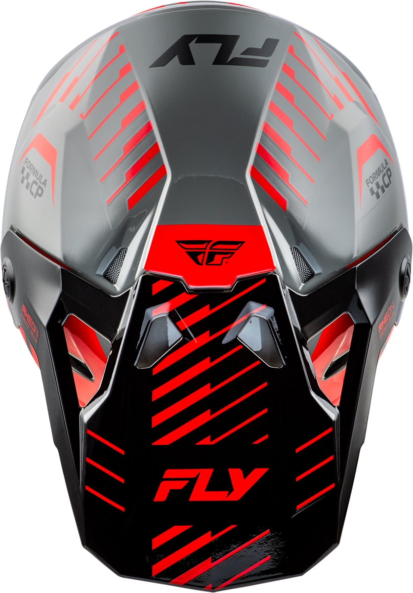 Fly Helmet Formula CP Slice Grijs Rood Zwart