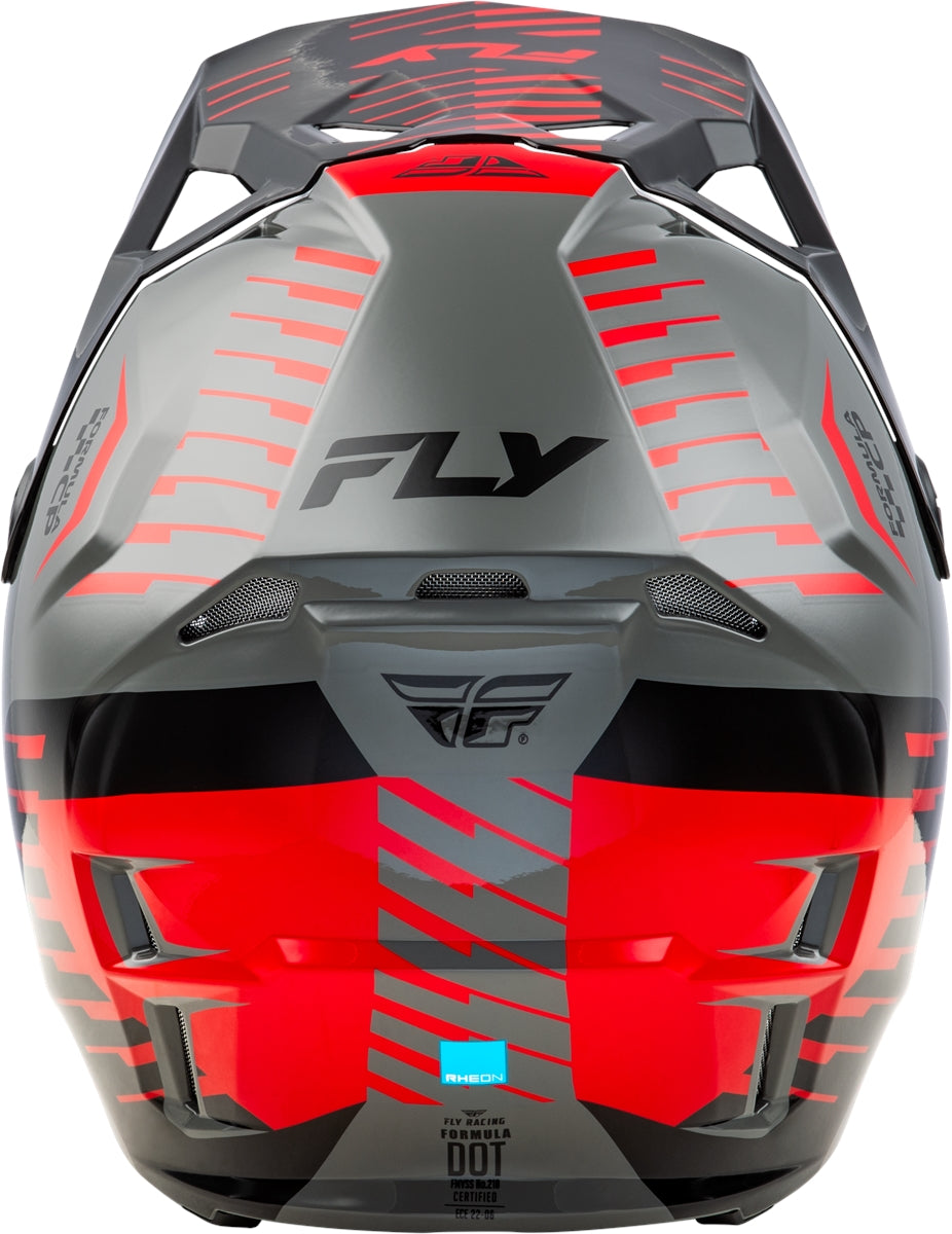 Fly Helmet Formula CP Slice Grijs Rood Zwart