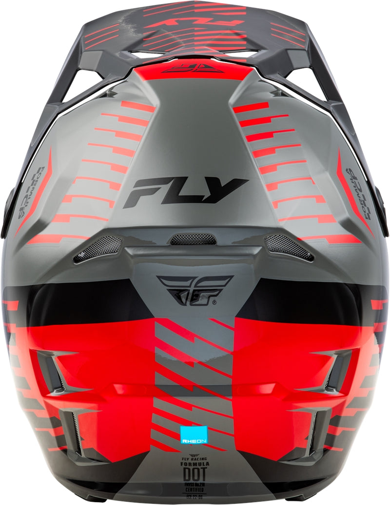 Fly Helmet Formula CP Slice Grijs Rood Zwart