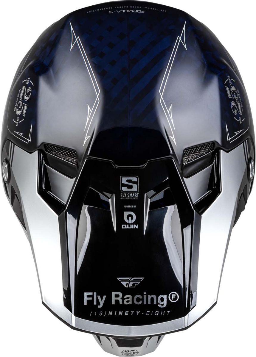 Fly Helmet Formula S Carbon Legacy Blauw