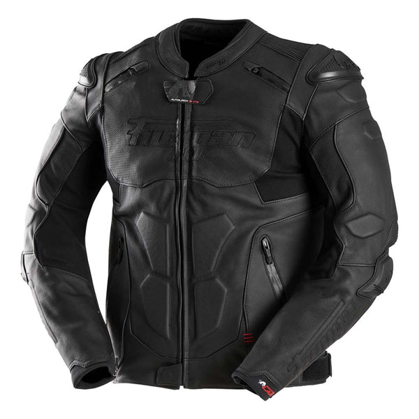 Furygan Ghost Evo Leder Motorradjacke Schwarz
