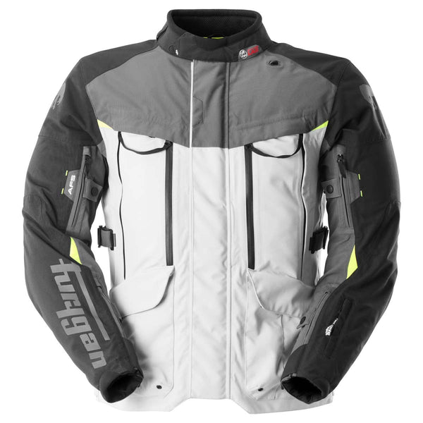 Furygan Challenger Grey-White-Yellow Fluo motorcycle jacket
