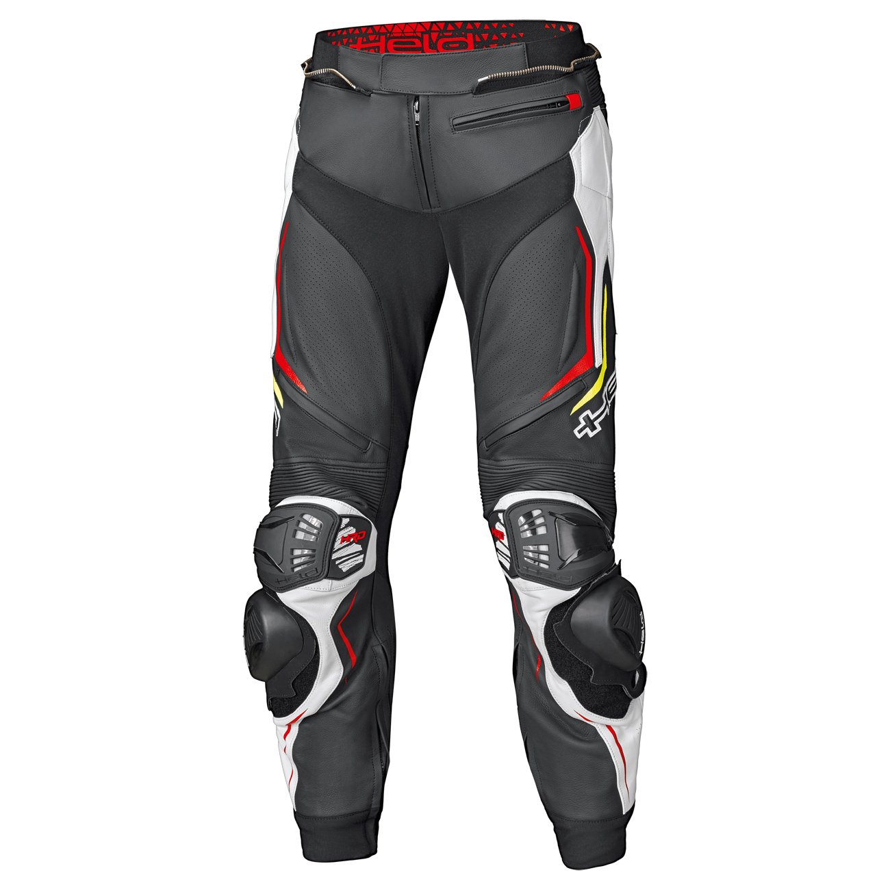 Held Grind II Motorbroek – Zwart/Wit/Rood