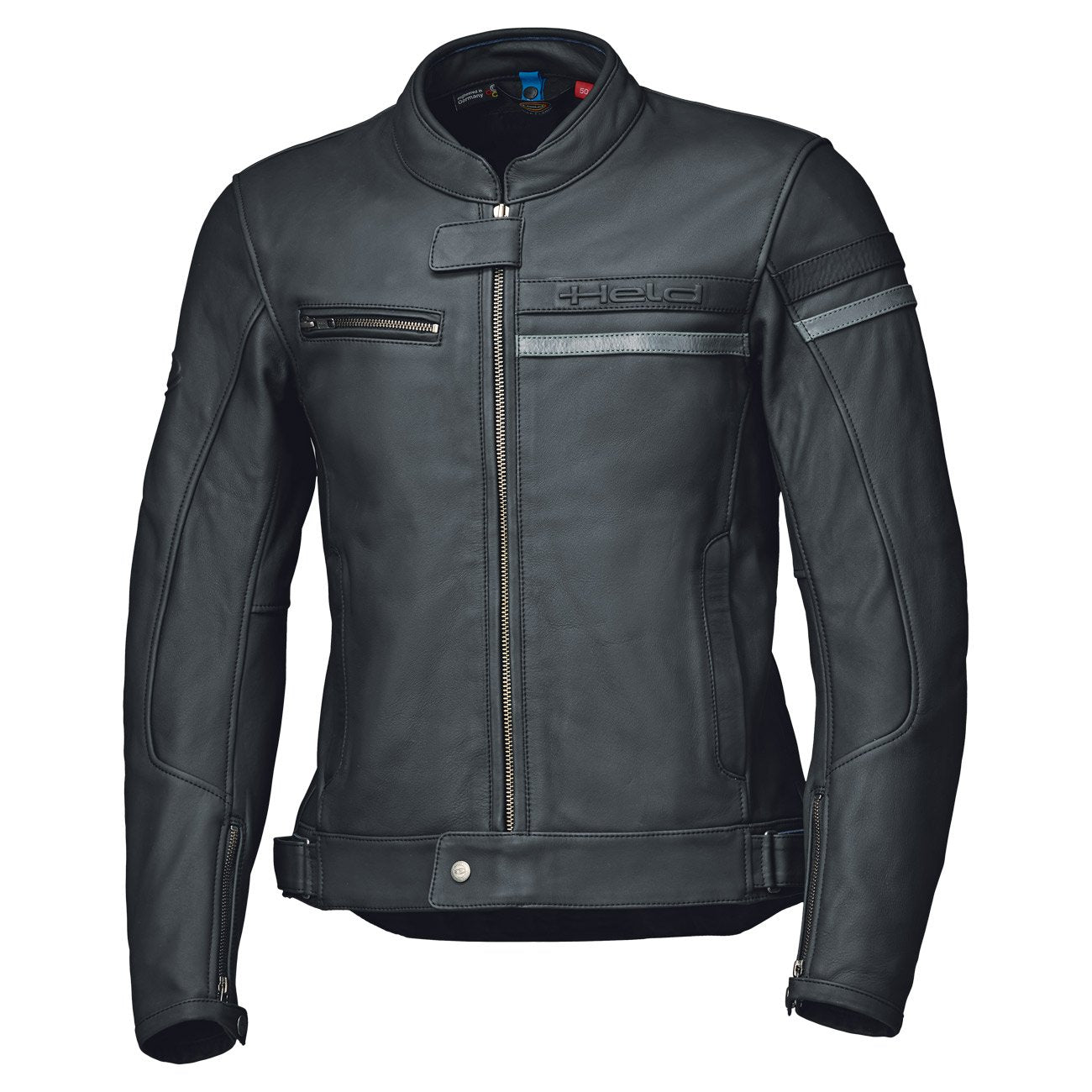 Held Midway leren motorjack – Offwhite/Black