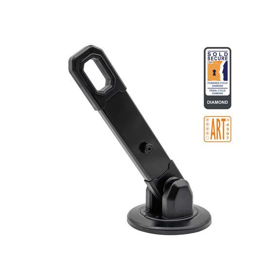 Hiplok AX1000 Anti-Angle Grinder grondanker met zwenkarm - Zwart