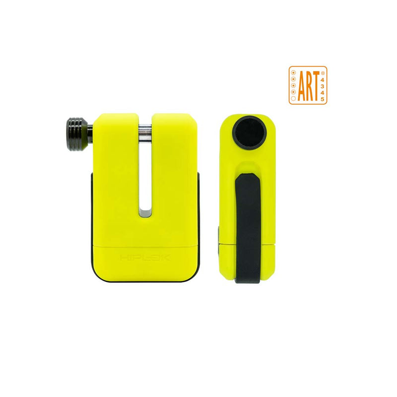 Hiplok MD1000 Moto schijfremslot - Fluogeel