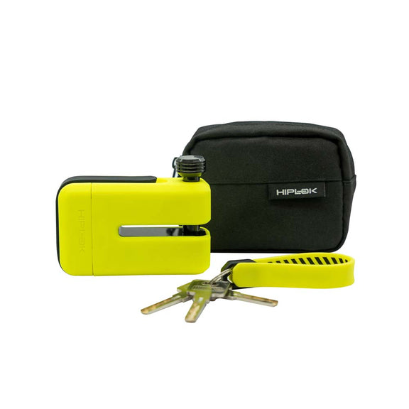 Hiplok MD1000 Moto schijfremslot - Fluogeel