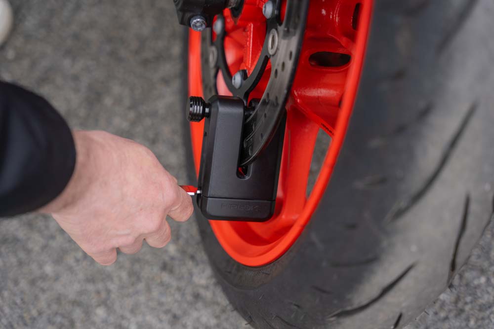Hiplok MDX Moto schijfremslot - Zwart