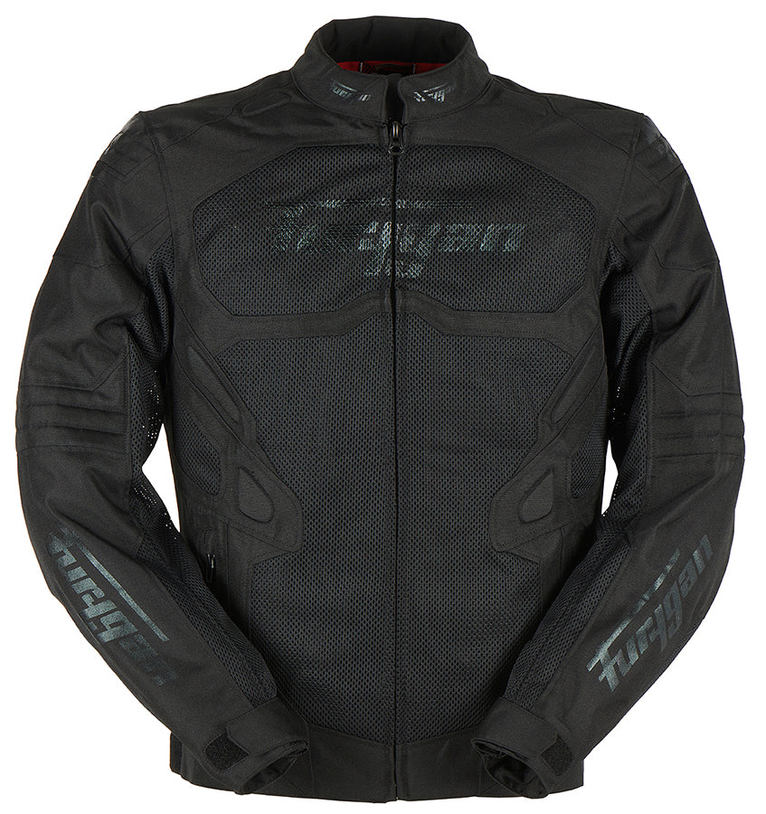 Furygan Atom Vented Evo motorjas Zwart, productfoto 1