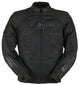 Furygan Atom Vented Evo motorjas Zwart, productfoto 1