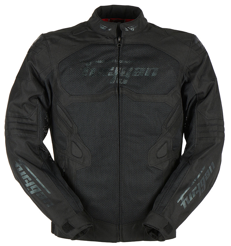 Furygan Atom Vented Evo motorjas Zwart, productfoto 1