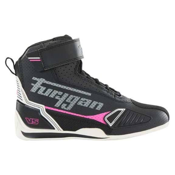 Furygan V5 D3O Lady Vented motorschoenen Zwart-Roze, productfoto 1