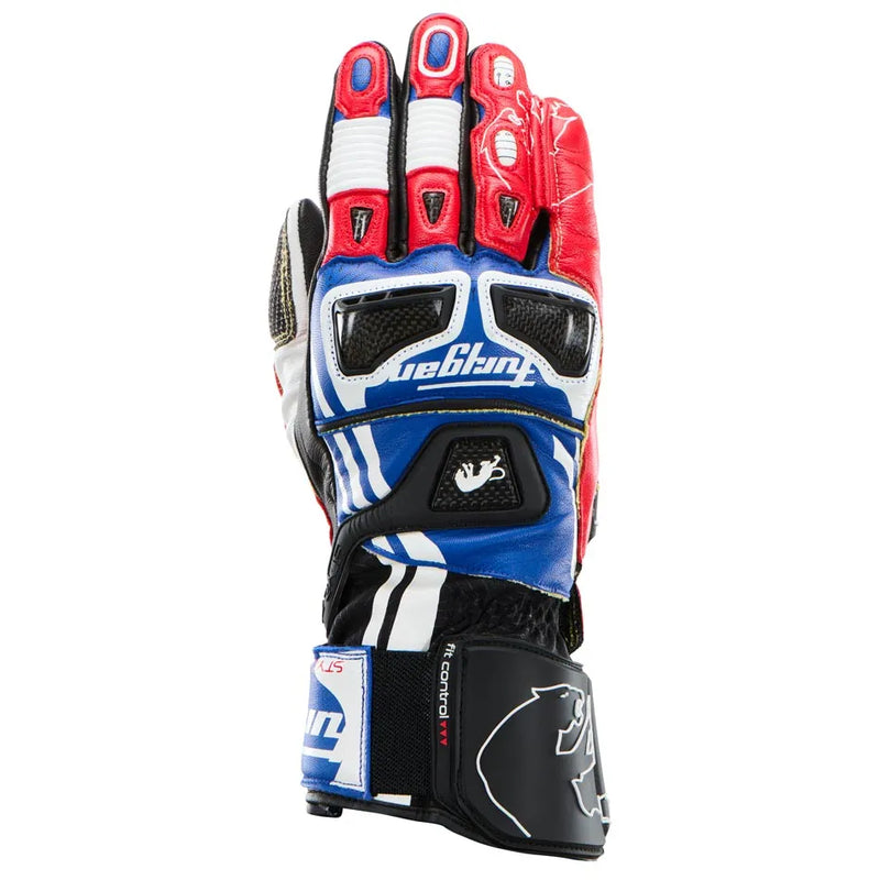 Furygan Styg21 x Kevlar motorhandschoenen Blauw-Wit-Rood, productfoto 1