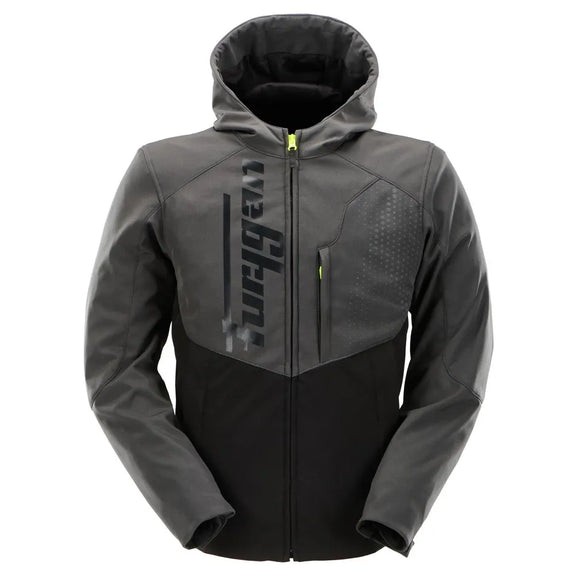 Furygan Skyfall motorjas zwart-antraciet geel fluor, productfoto 1