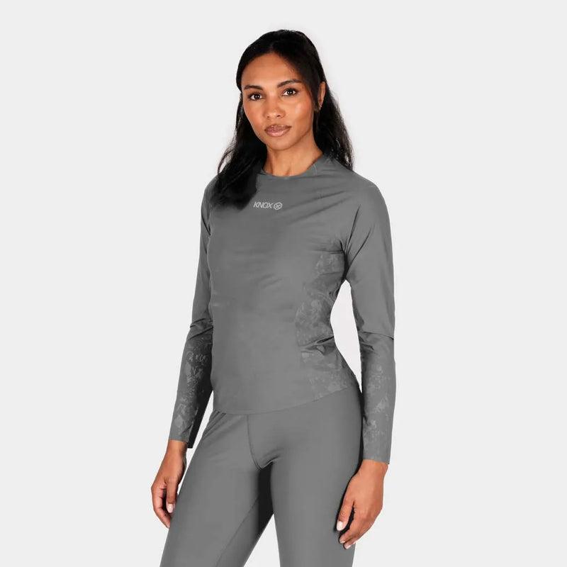 Knox Dual Active Base Layer Shirt Dames Grijs – Lange Mouw