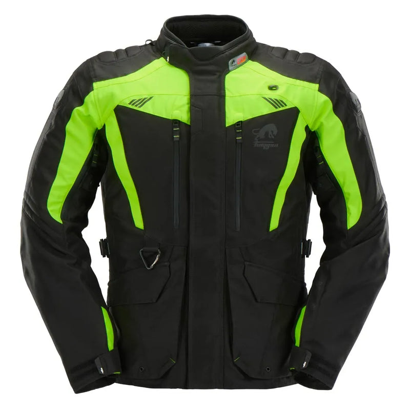 Furygan Apalaches Evo motorjas Zwart-Geel Fluor, productfoto 1