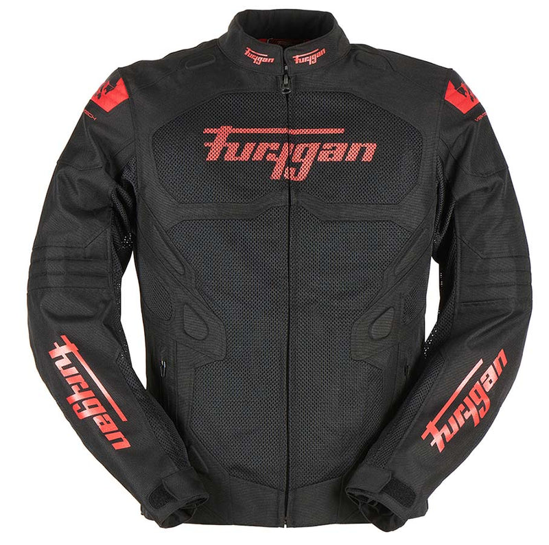 Furygan Atom Vented Evo motorjas Zwart-Rood, productfoto 1